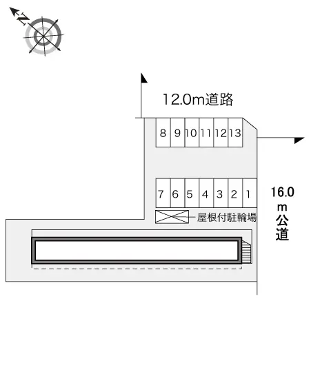 ★手数料０円★鶴ヶ島市新町２丁目 月極駐車場